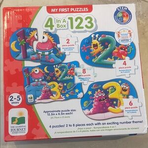 My First Puzzles 4 in a Box 123